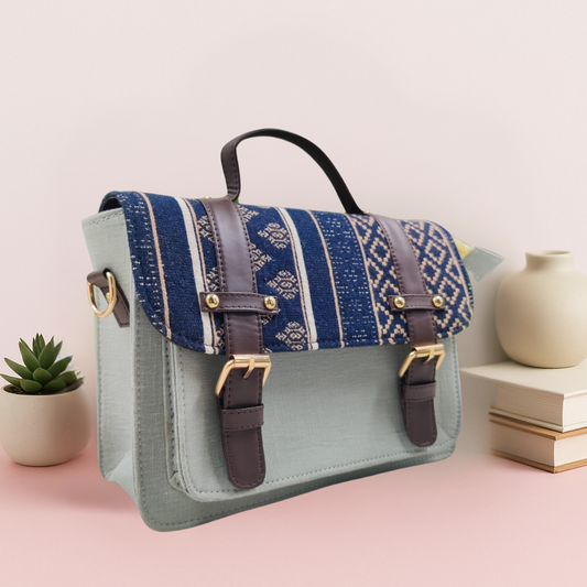 Midnight Weave Satchel