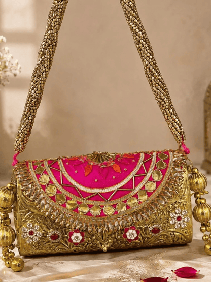 Nazraana Brass Bridal Bag
