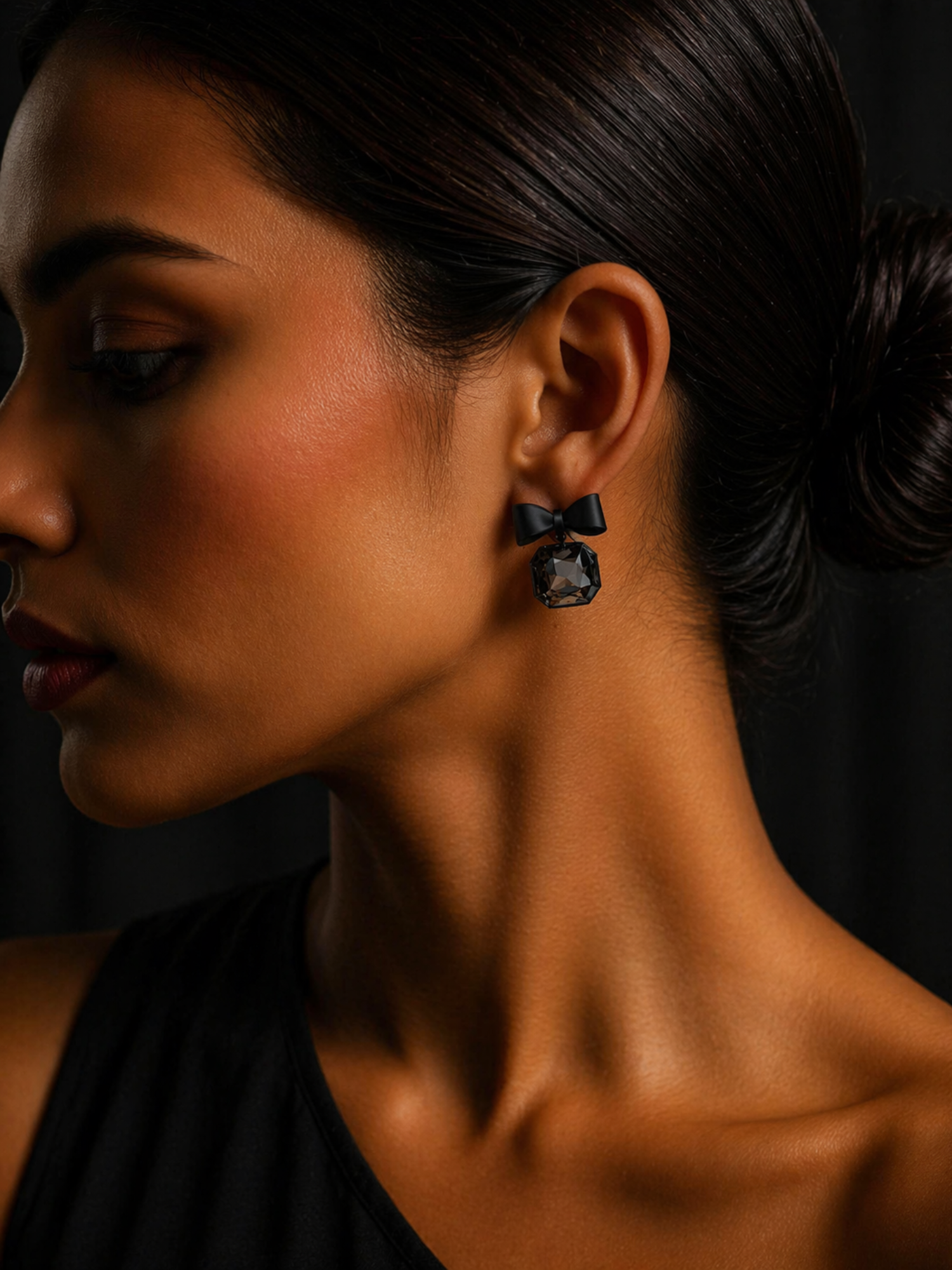 Smoky Bow Earrings