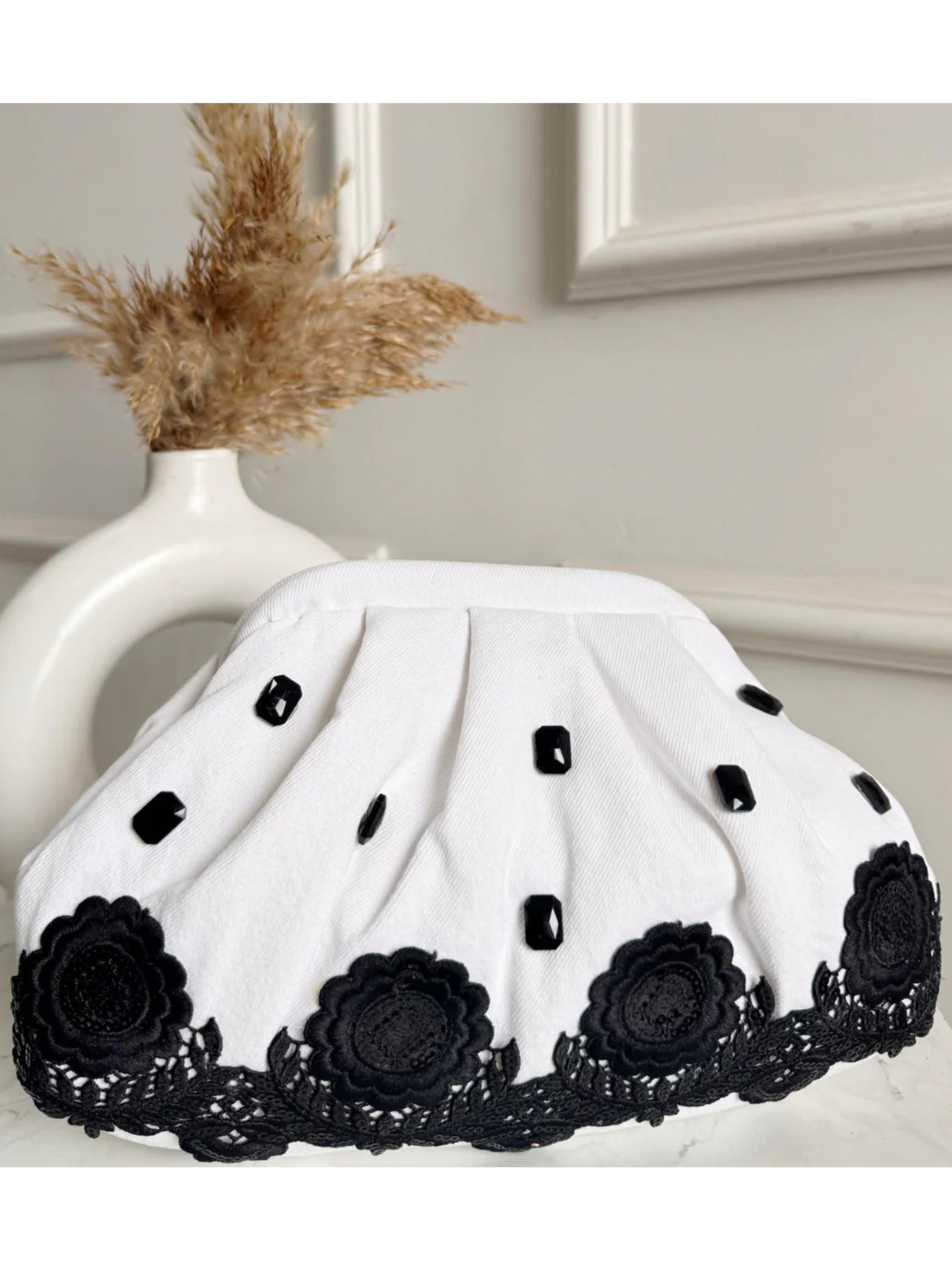 Stone Muse Denim Clutch