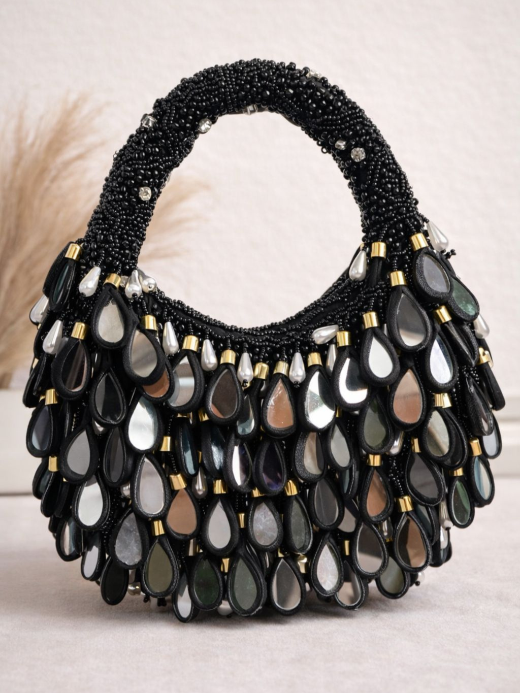 Jewel Drop Mirror Bag