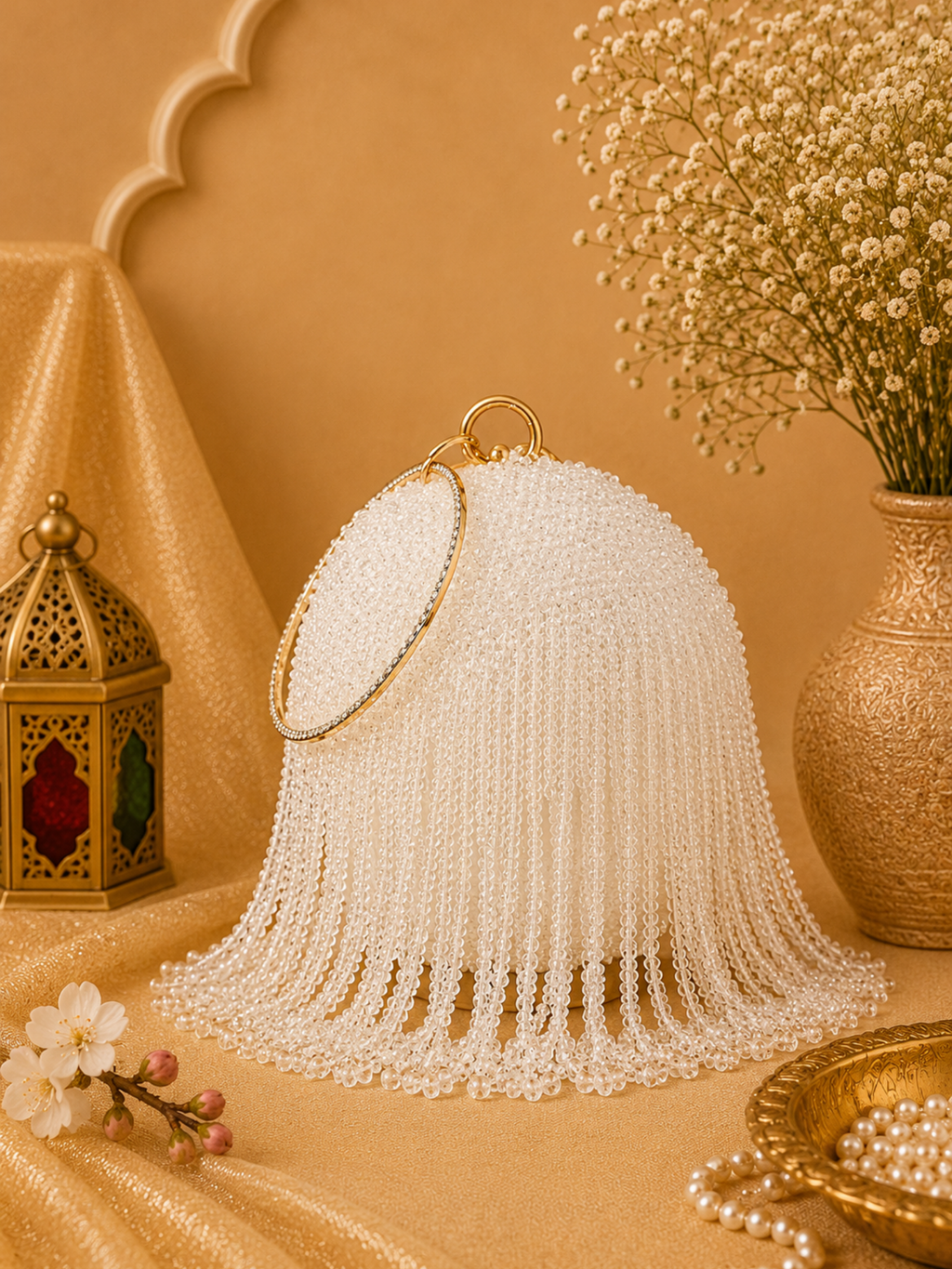 Charm Round Clutch