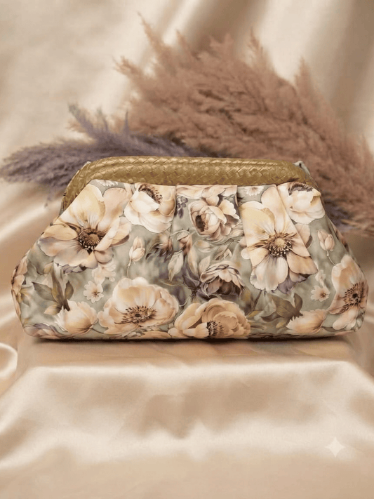 Floral Elegance Printed Batua Bag