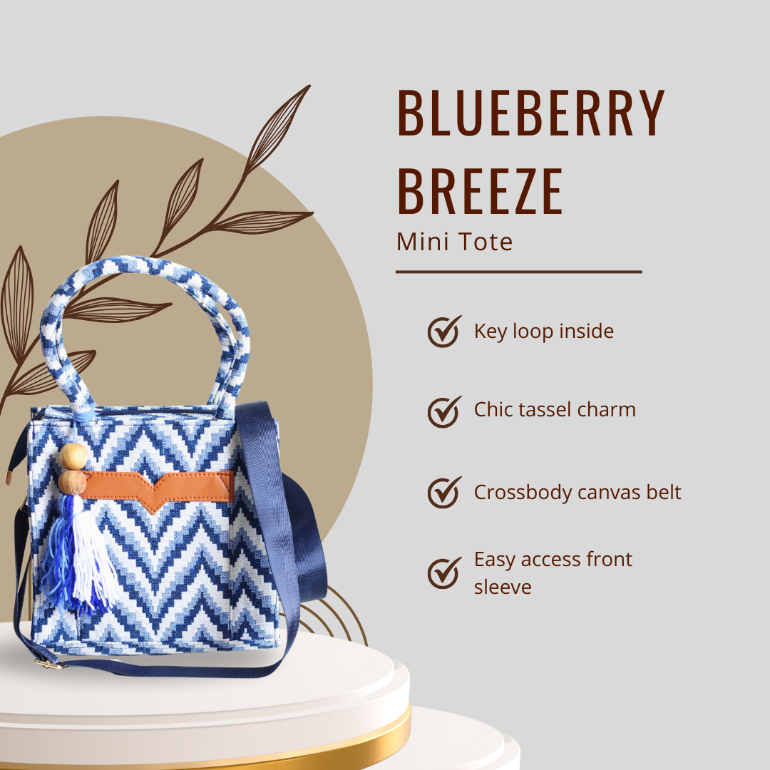 Blueberry Breeze Mini Tote