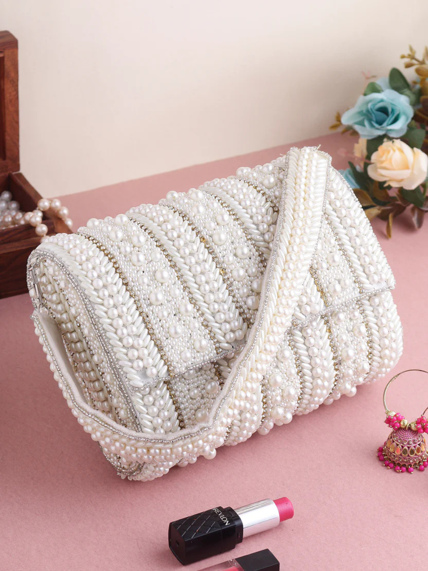 Pearl Whisper Flap Bag