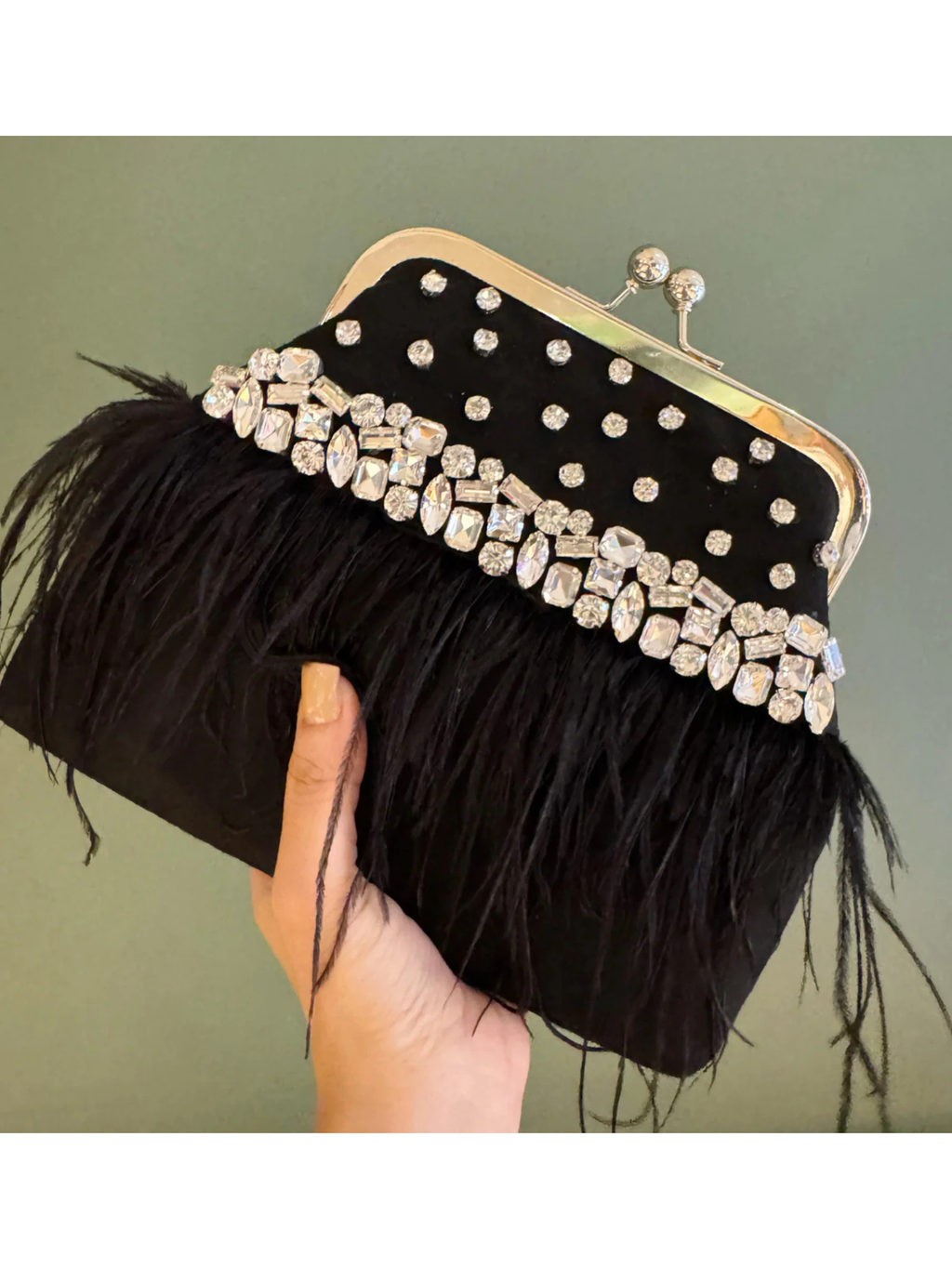 Feather Whisper Clutch