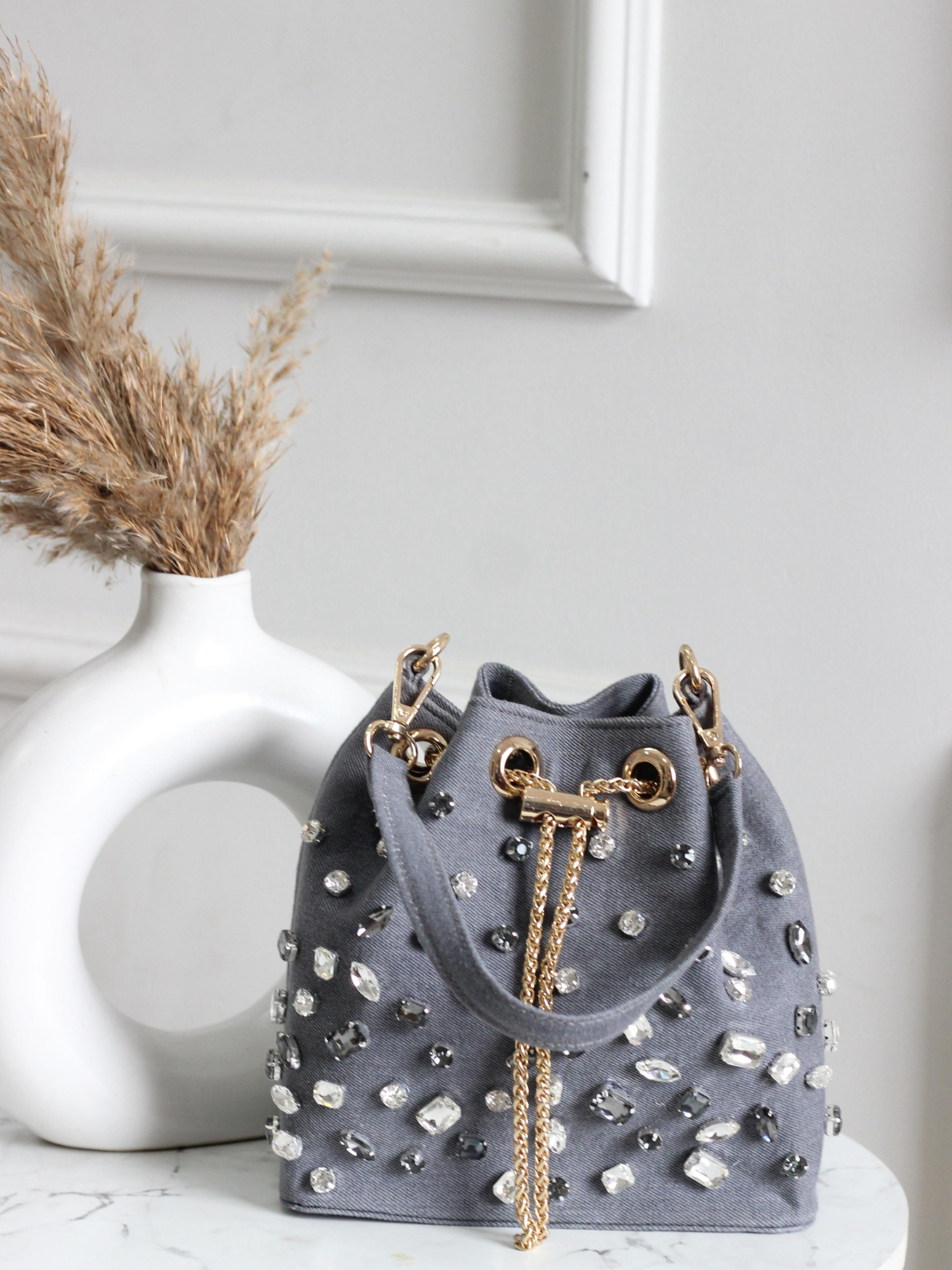 Vogue Denim Bucket Bag