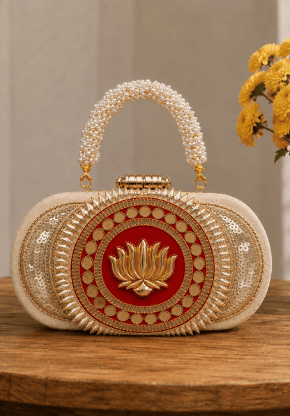 Lotus Gota Patti Clutch