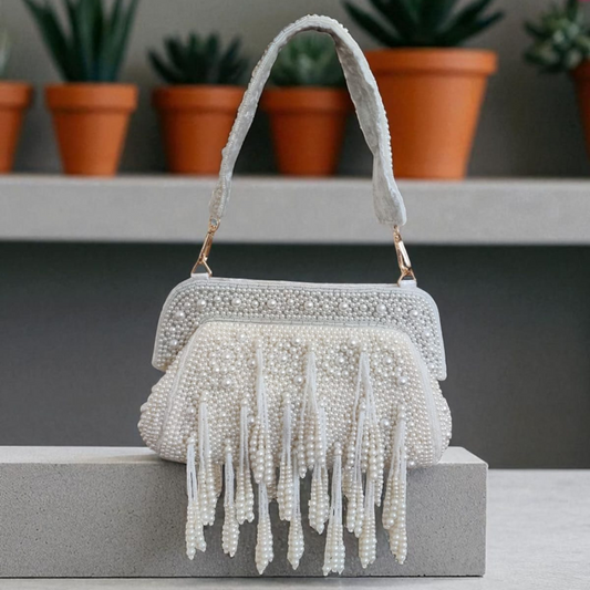 Pearl Mirage Clutch
