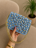 Crystal Flap Bag