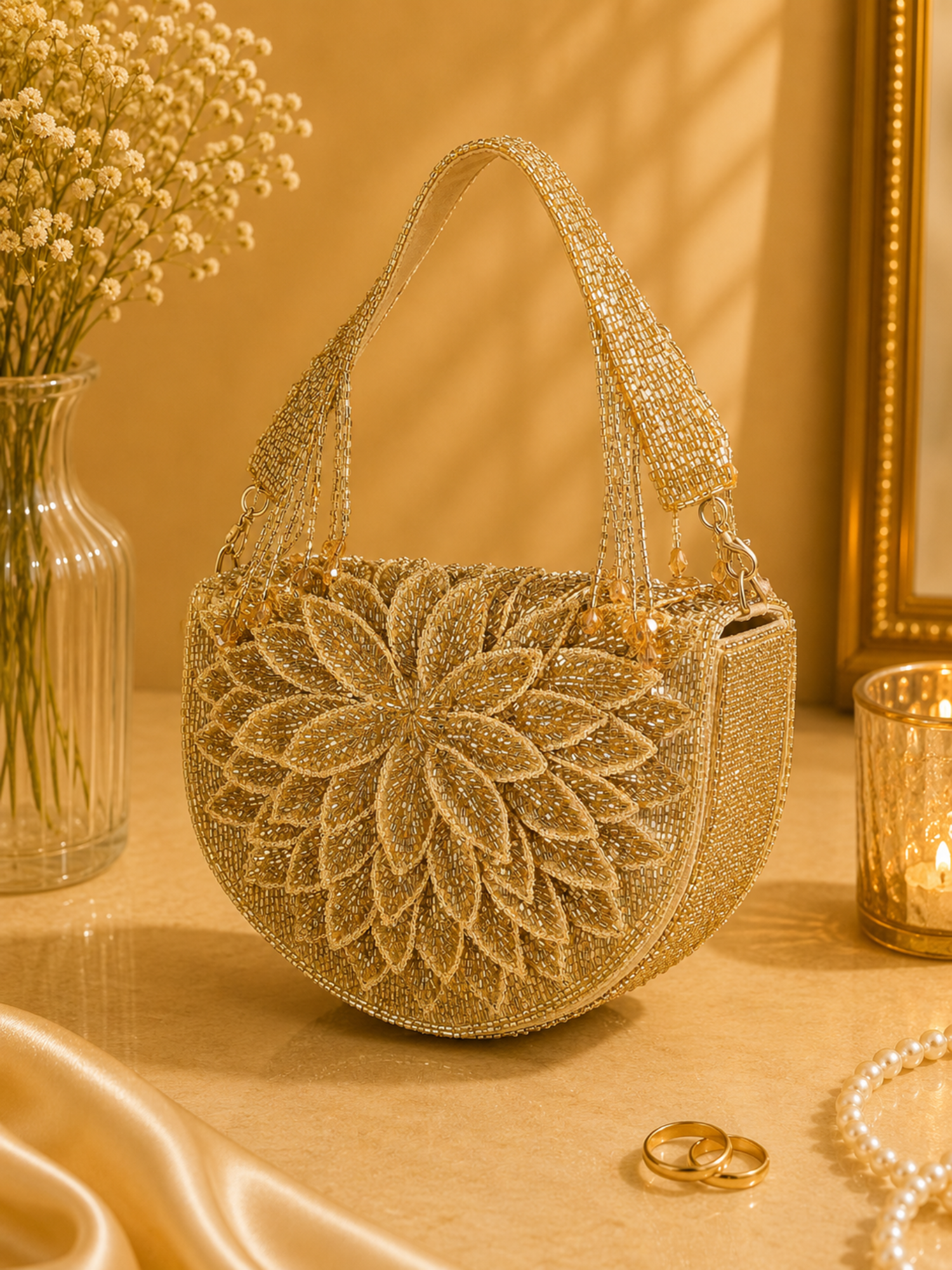 Stellar Bloom Flap Bag