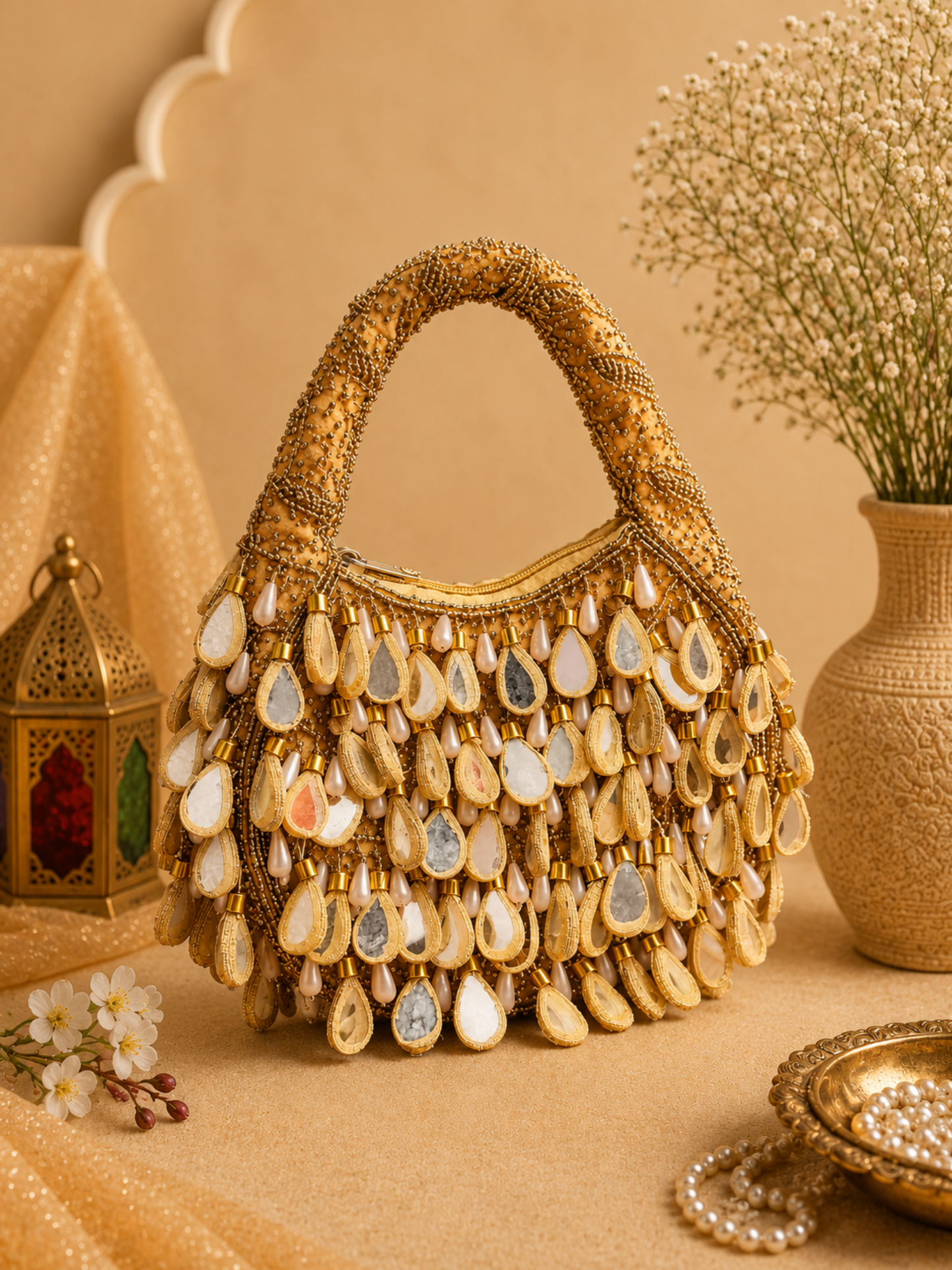Jewel Drop Mirror Bag