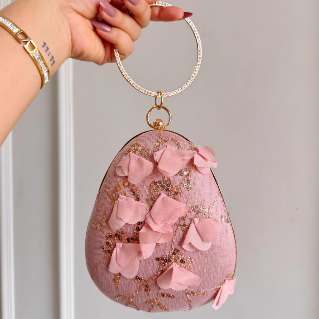 Swan Whisper Wristlet Clutch