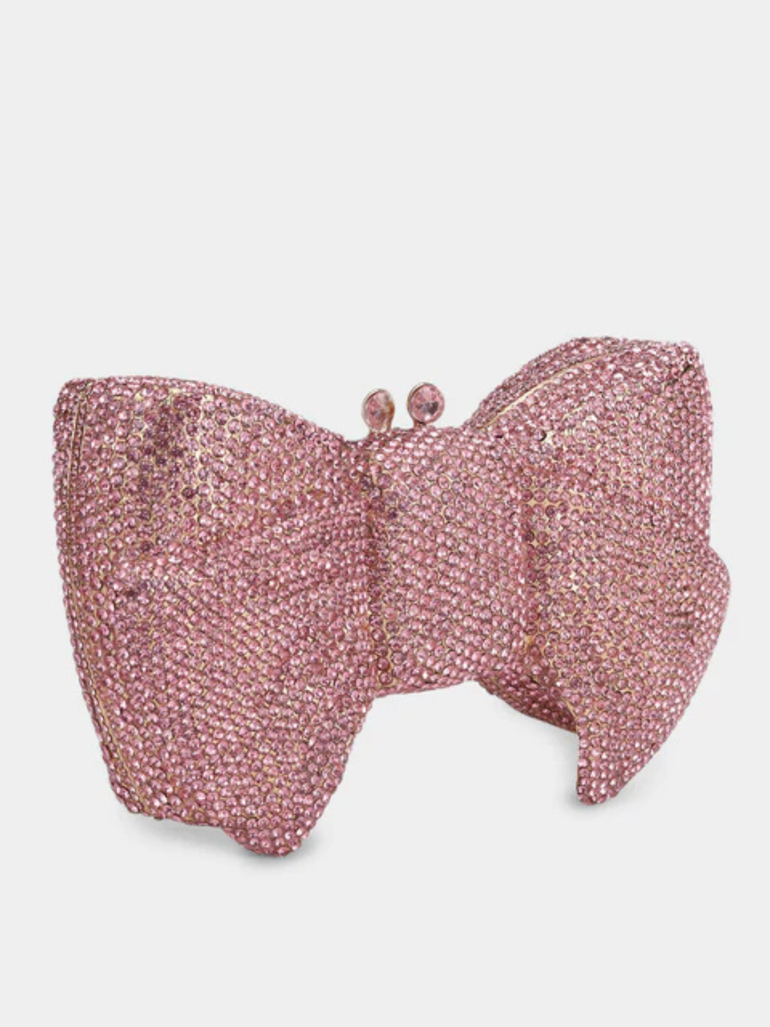 Rosé Ribbon Crystal Bag