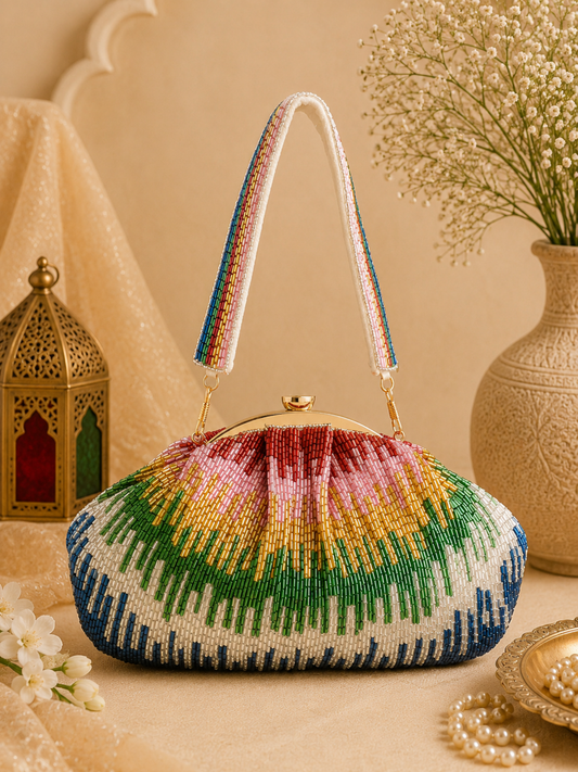 Gilded Designer Glow Clutch