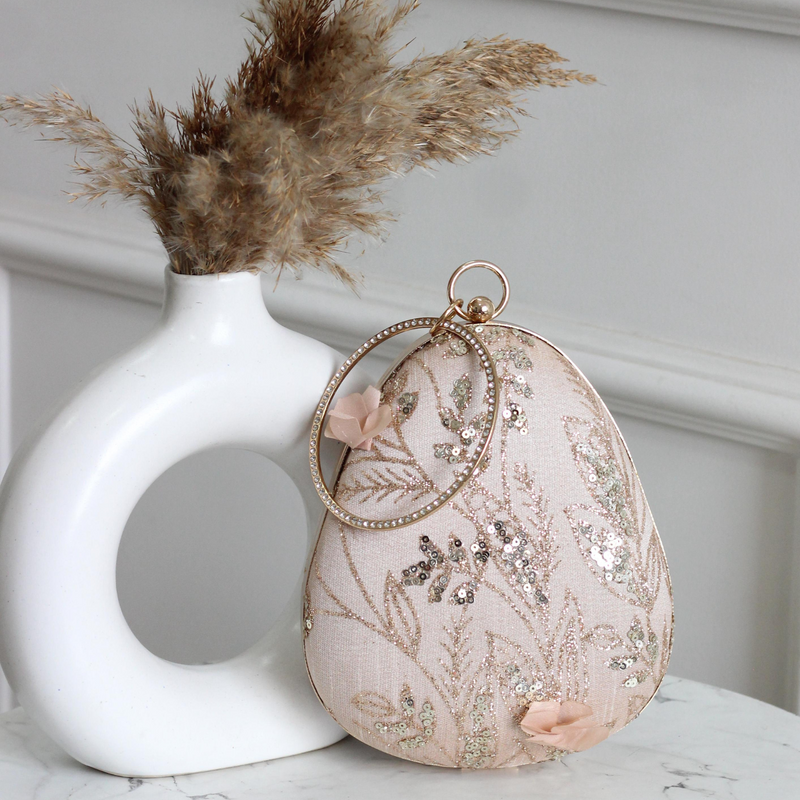 Rosé Whimsy Wristlet Clutch