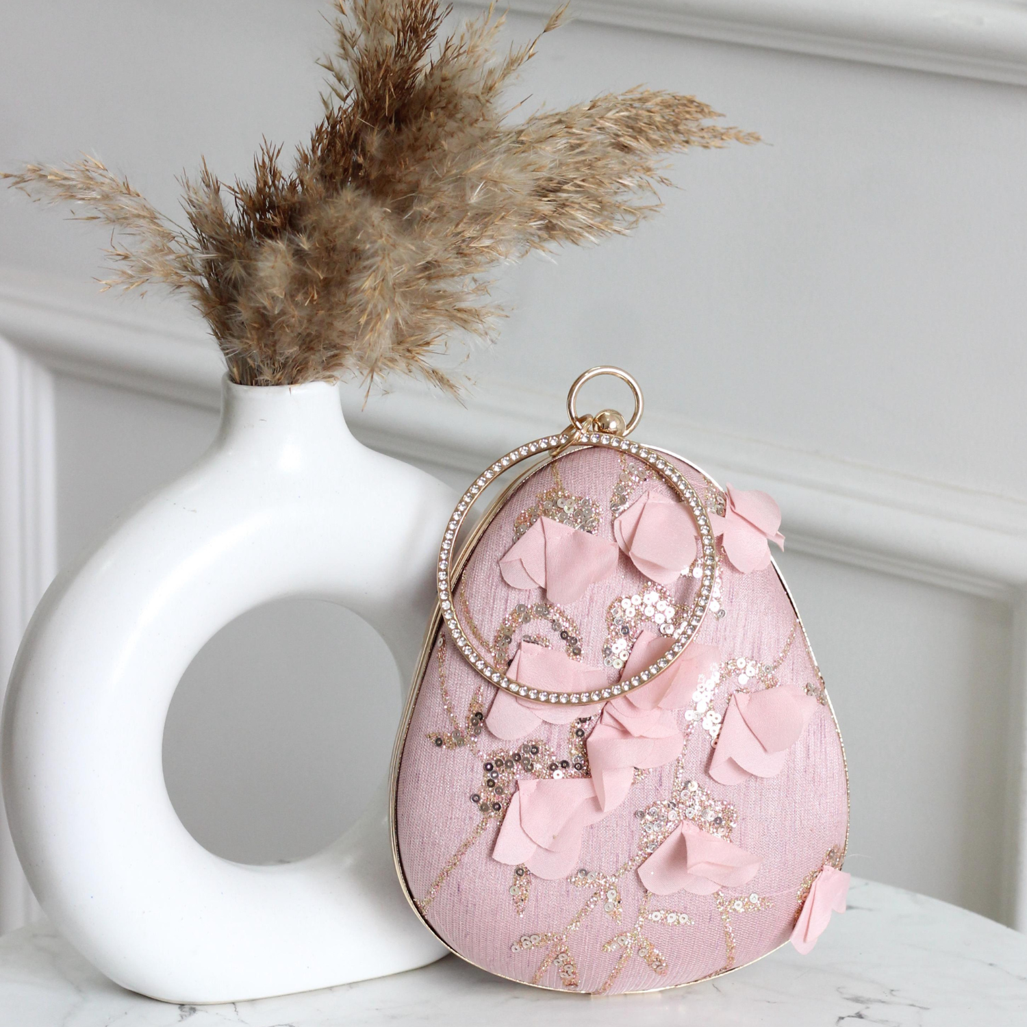 Swan Whisper Wristlet Clutch