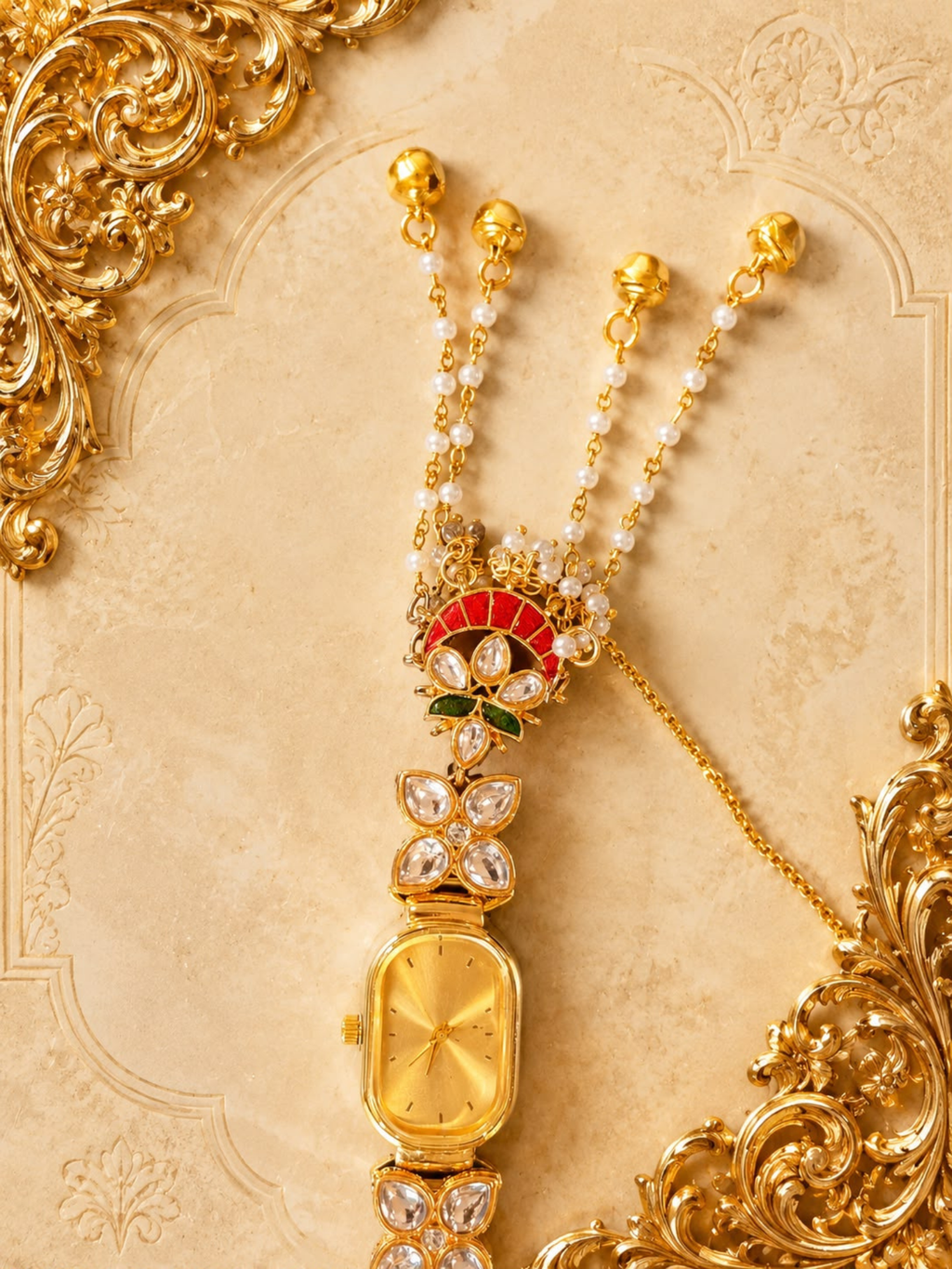 Ruby Crescent Latkan Watch