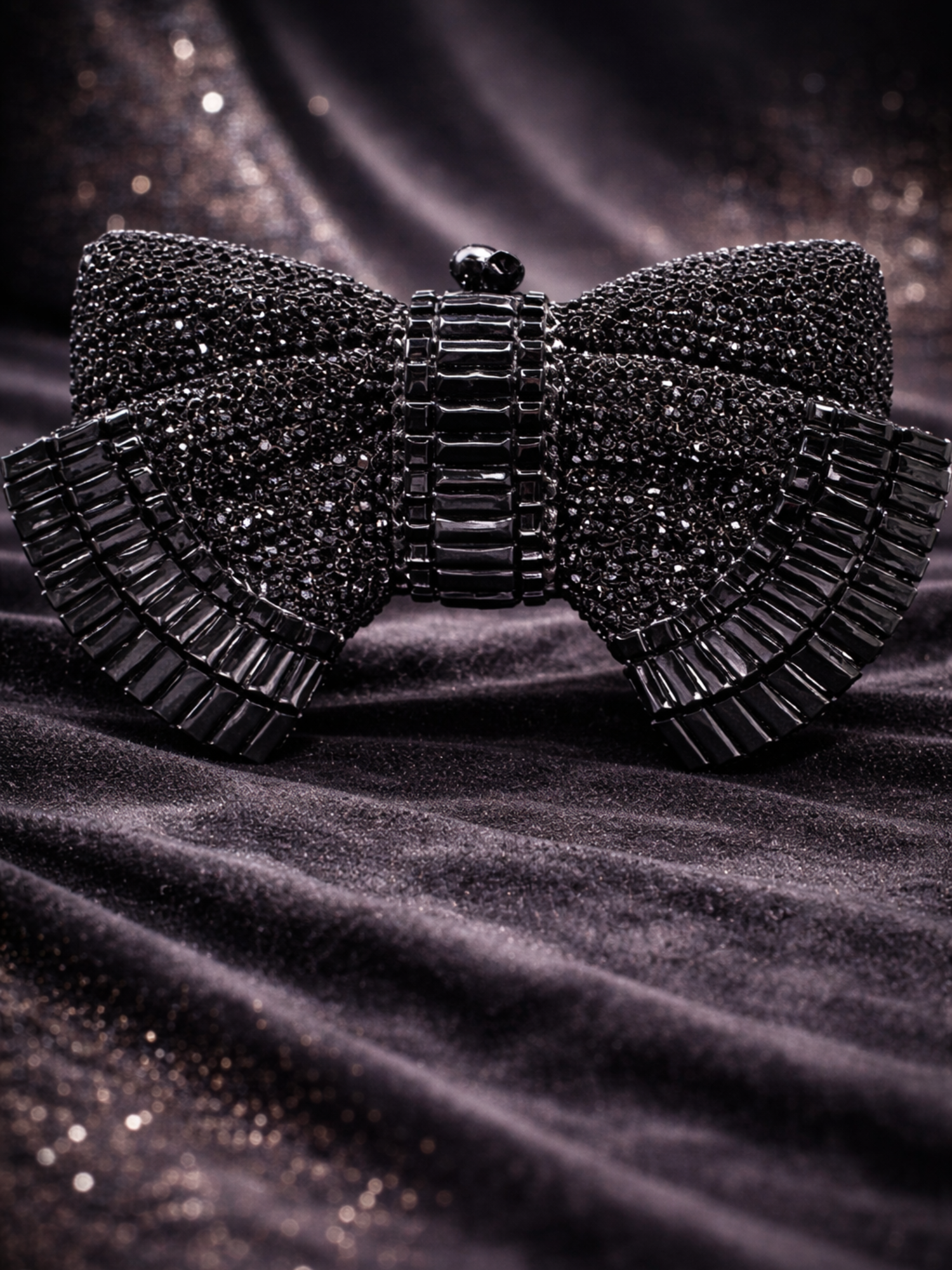Crystal Muse Bow Clutch