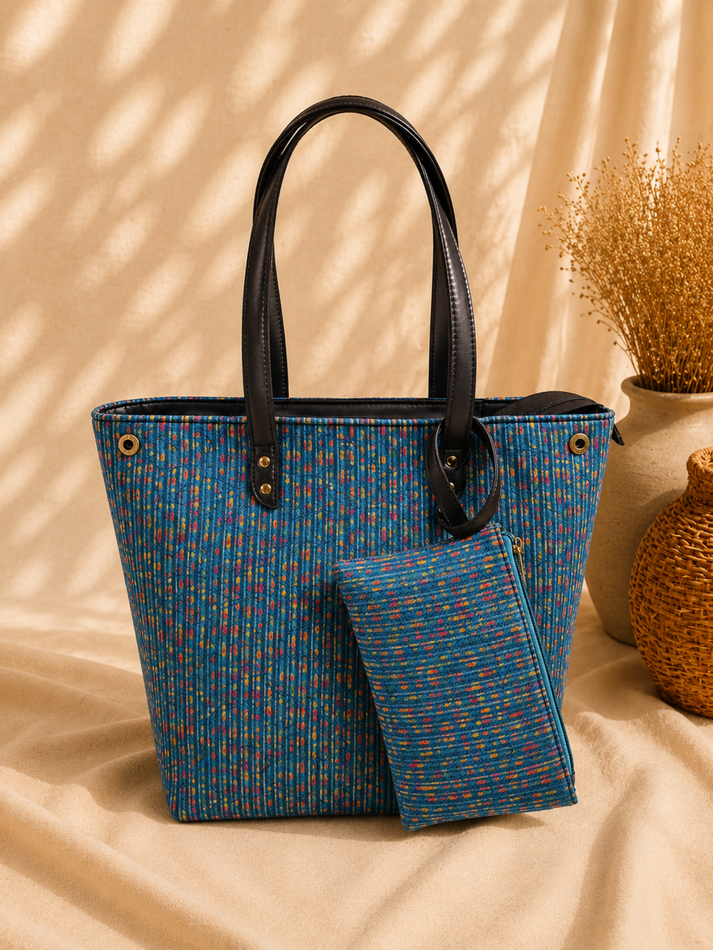 Indigo Speck Everyday Tote