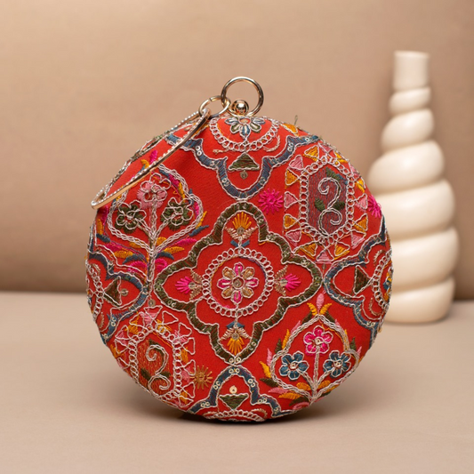 Mehfil Charm Embroidered Ethnic Clutches