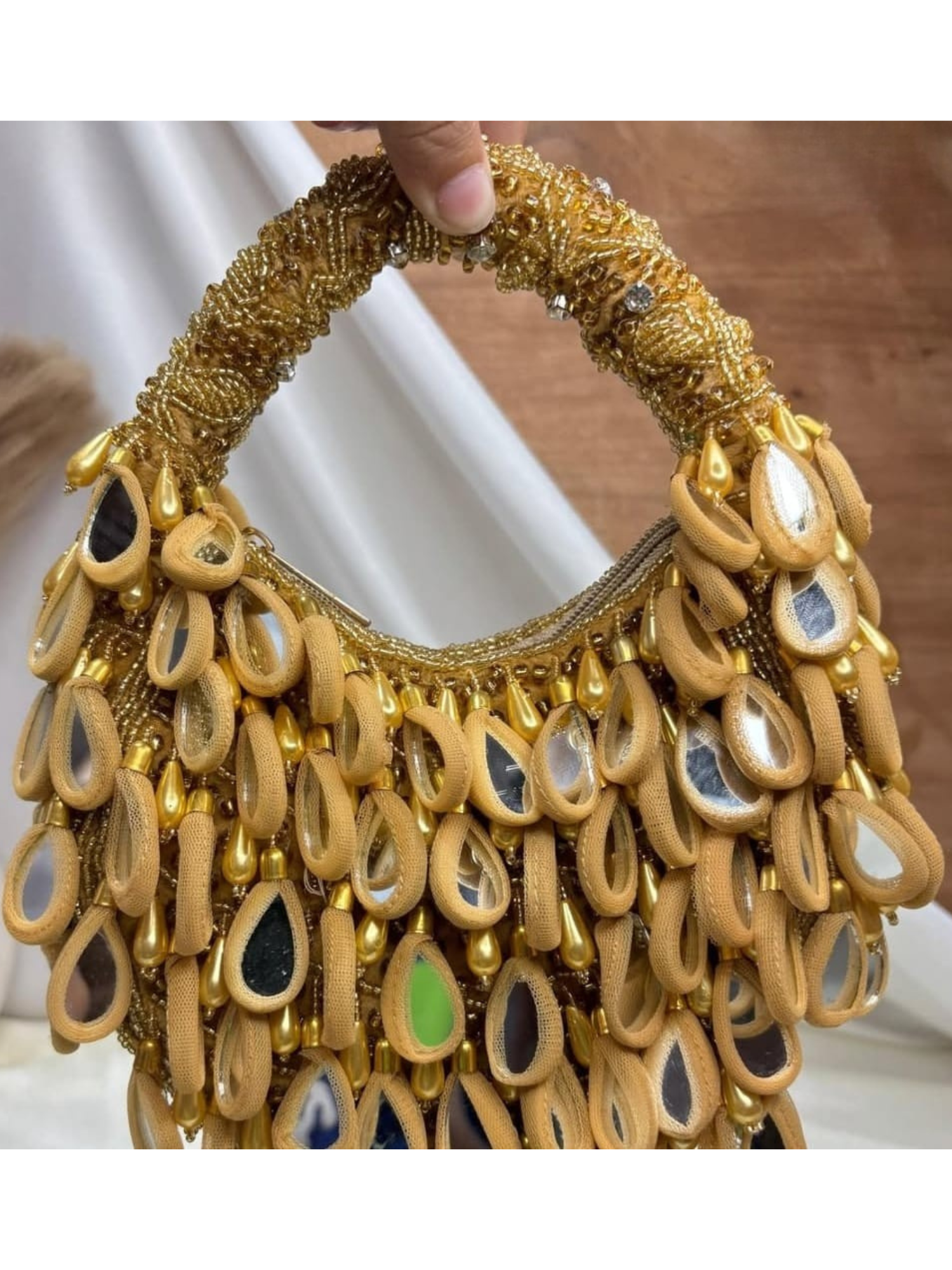 Jewel Drop Mirror Bag