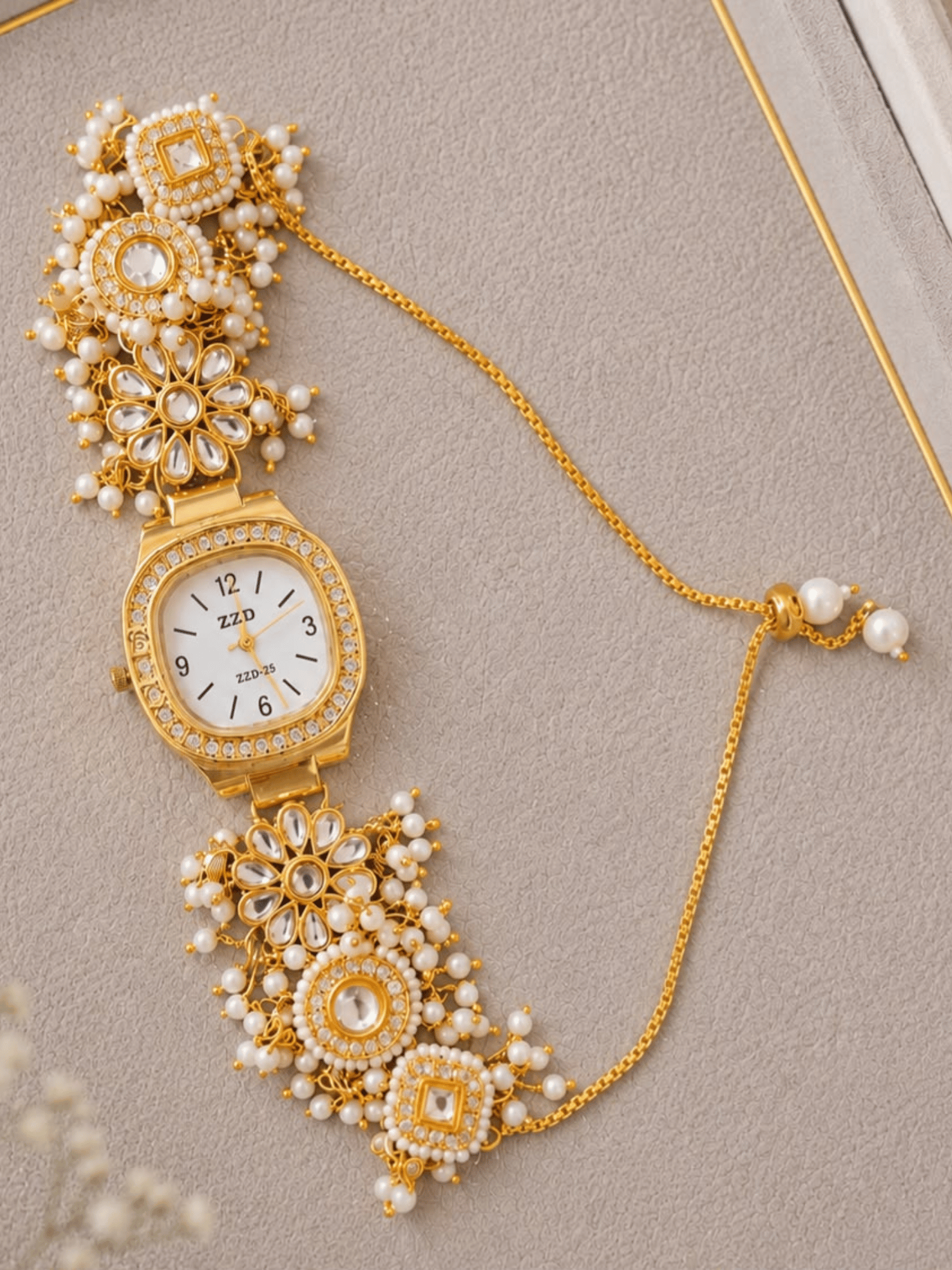 Noor Blossom Kundan Watch