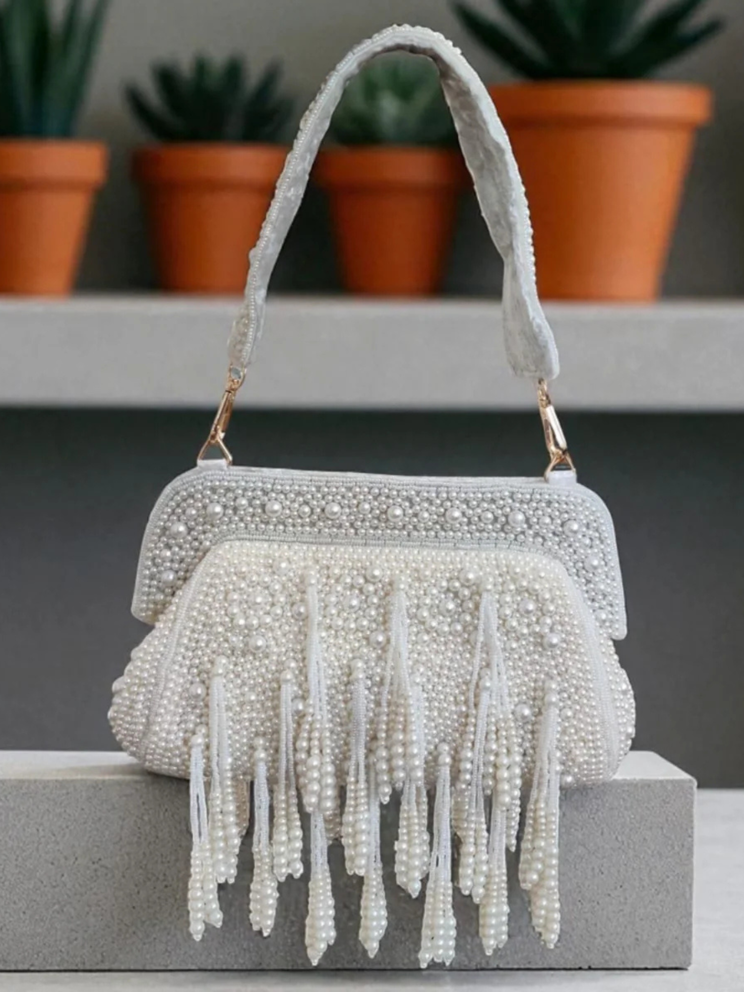 Amaira Tassels Clutch
