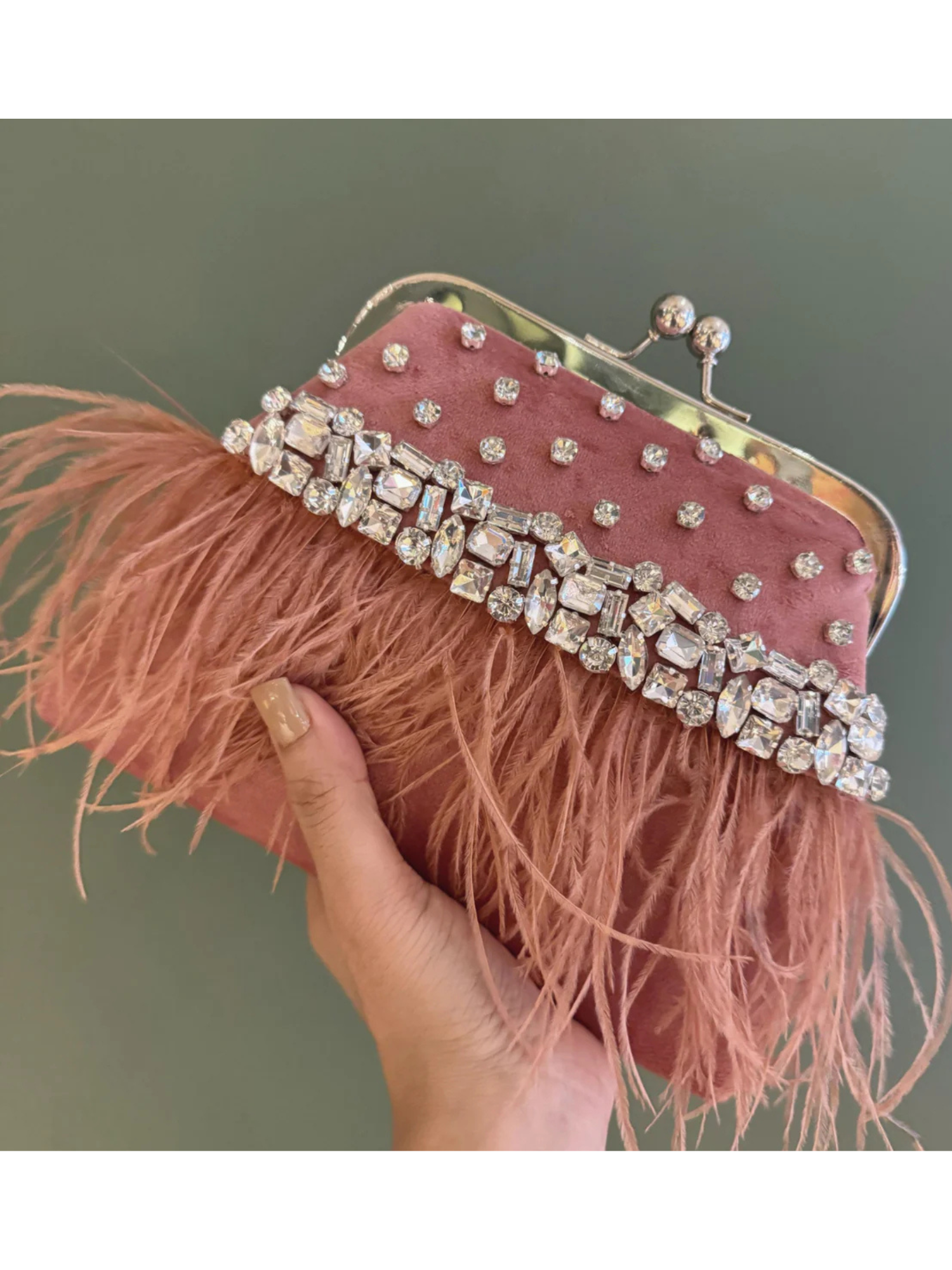 Feather Whisper Clutch