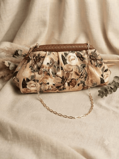 Floral Elegance Printed Batua Bag