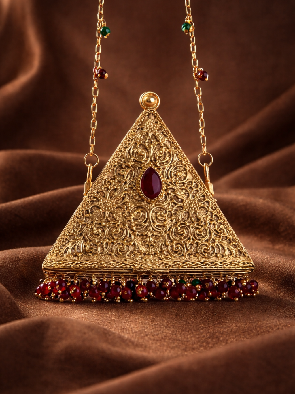 Zarina Pyramid Mini Clutch