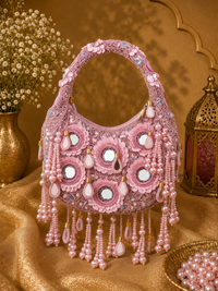 Aarzoo Mirror Pearl Handbag