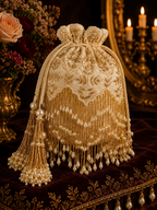 Ivory Pearl Cascade Potli
