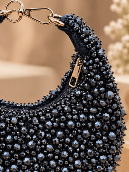 Beaded Luxe Hobo Bag