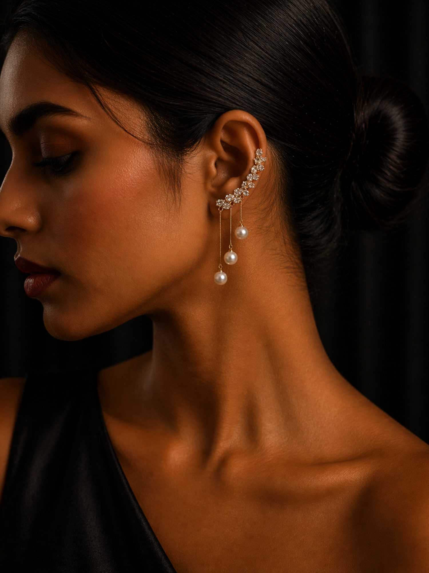 Celeste Pearl Cascade Earrings