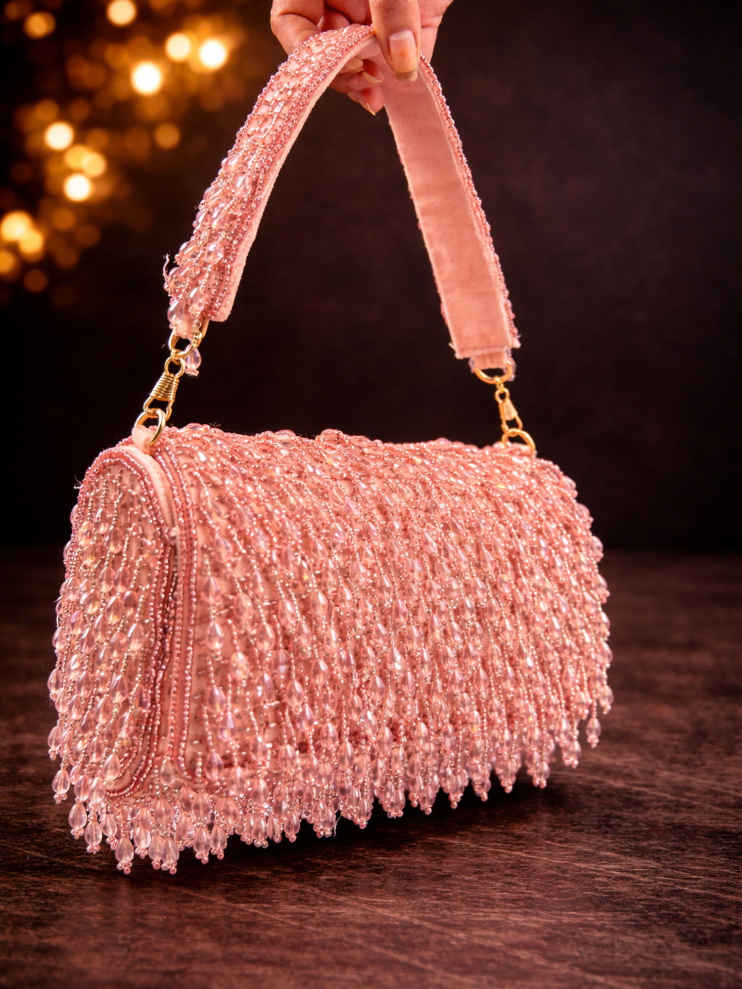 Celeste Beaded Flap Bag