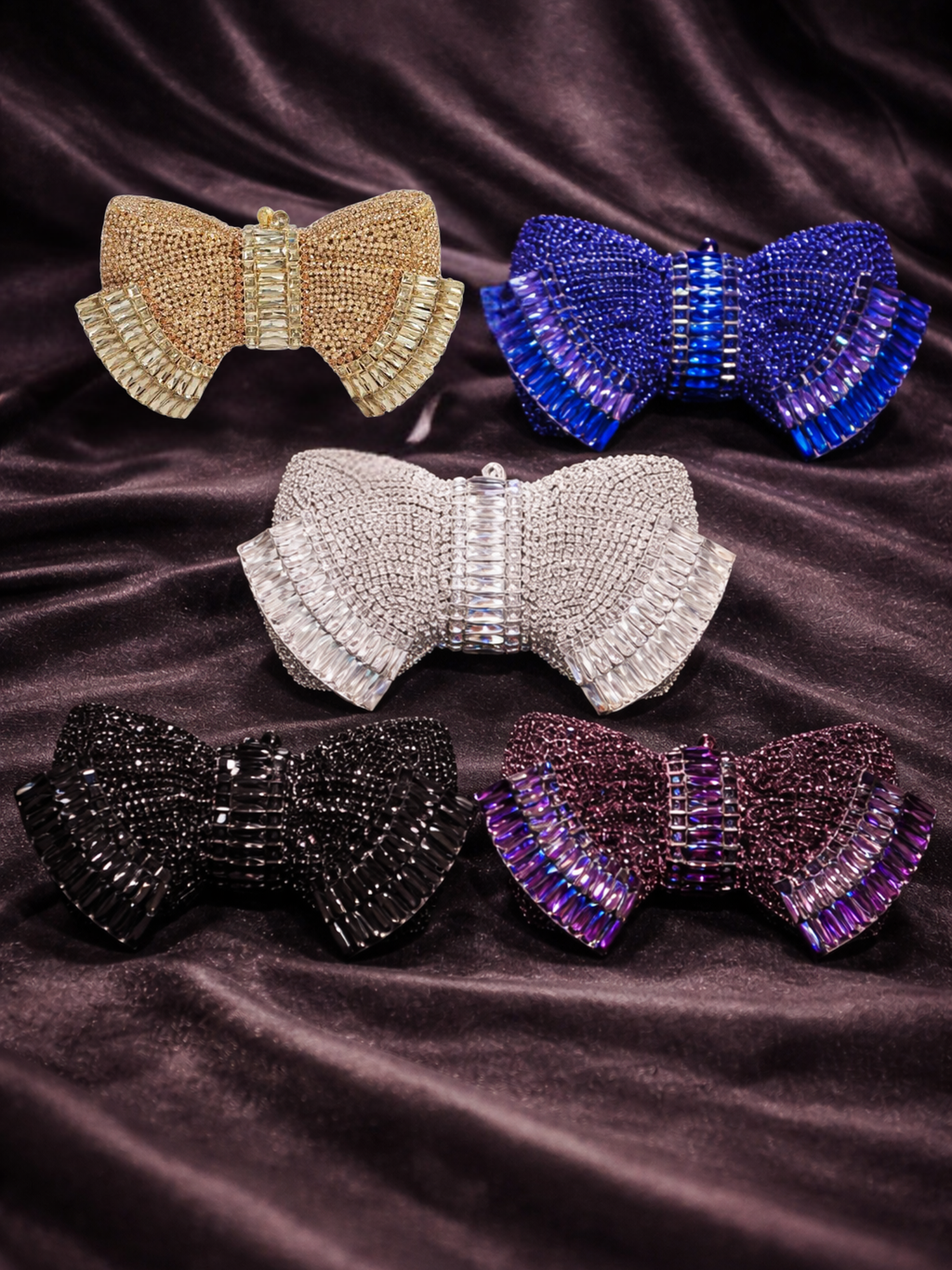 Crystal Muse Bow Clutch