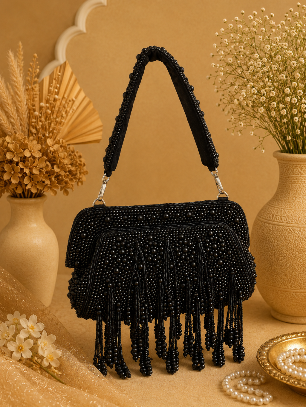 Amaira Tassels Clutch