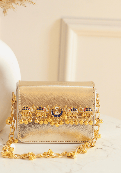 Royal Elephant Metallic Mini Bag