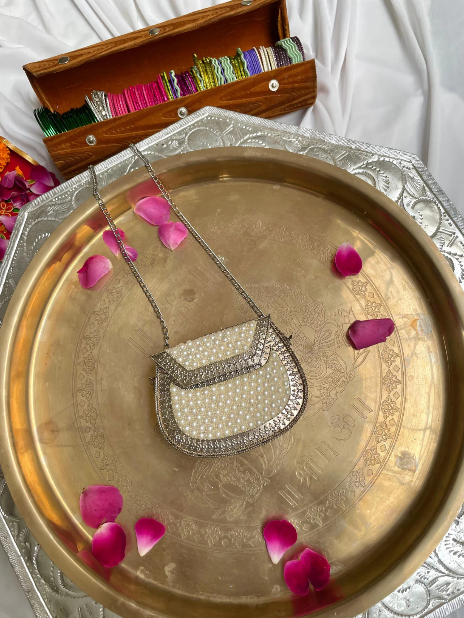 Ivory Pearl Mini Clutch