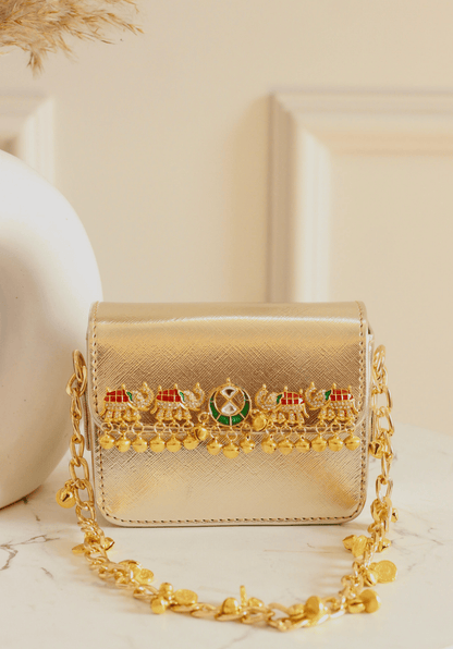 Royal Elephant Metallic Mini Bag