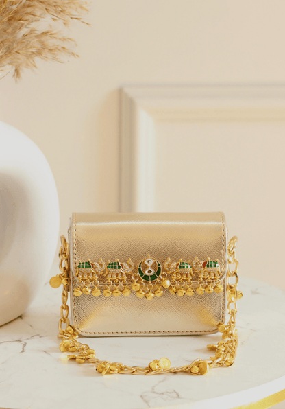 Royal Elephant Metallic Mini Bag