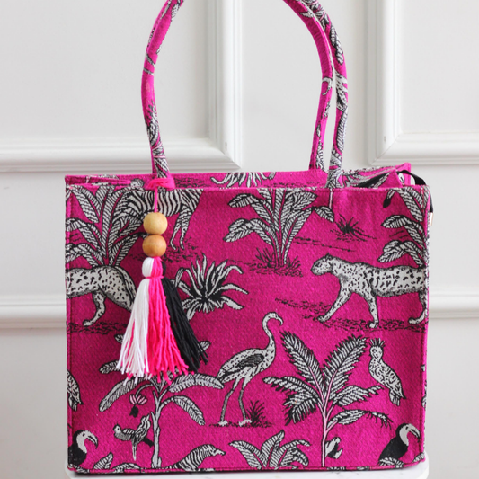 Pink Safari Large tote
