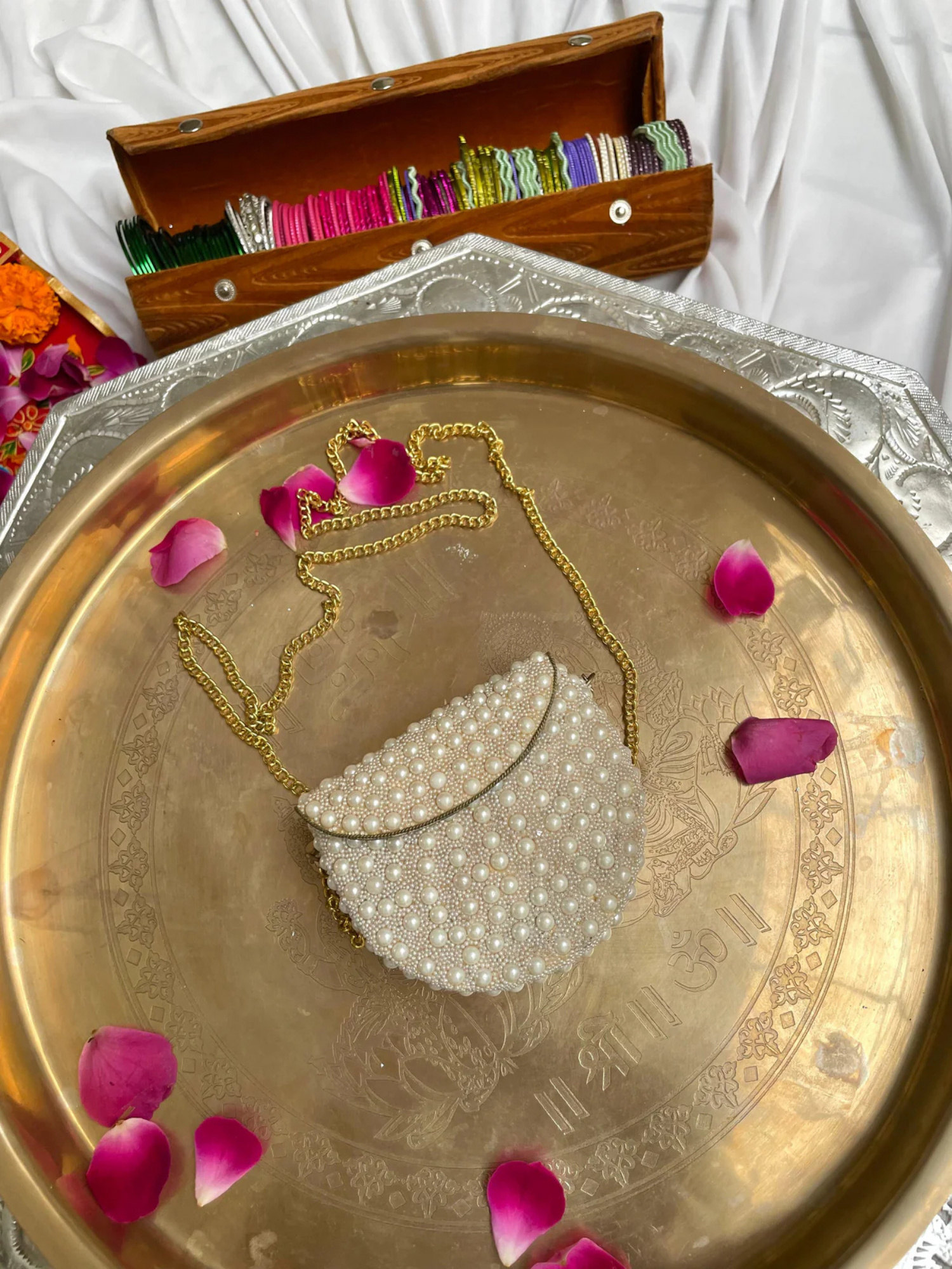 Ivory Pearl Mini Clutch