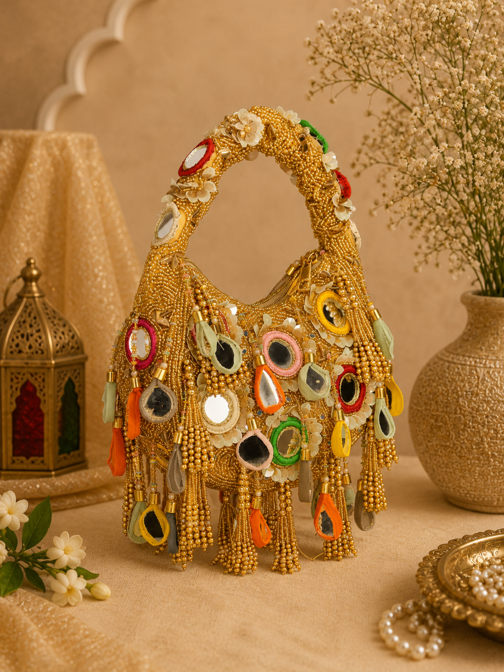 Tassel Fiesta Mirror Bag