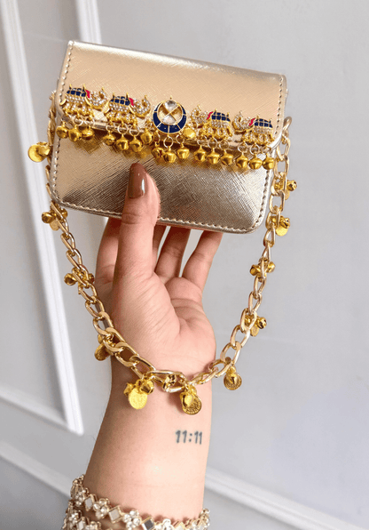 Royal Elephant Metallic Mini Bag