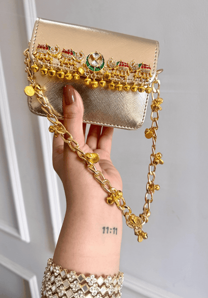 Royal Elephant Metallic Mini Bag