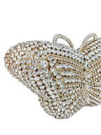 Butterfly Bloom Crystal Clutch