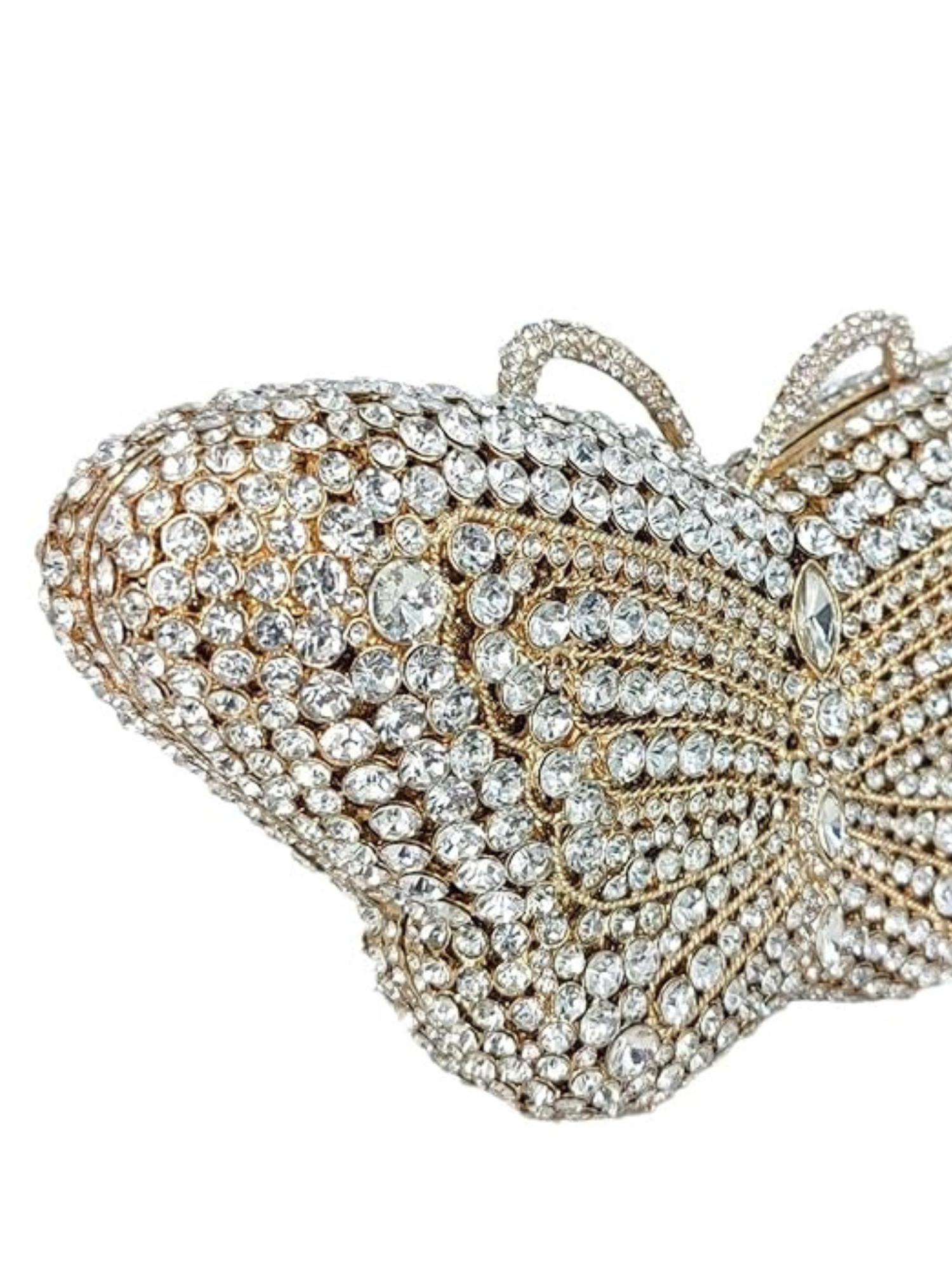 Butterfly Bloom Crystal Clutch