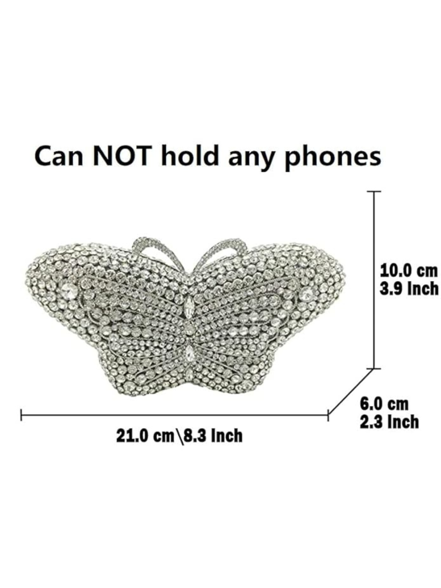 Butterfly Bloom Crystal Clutch